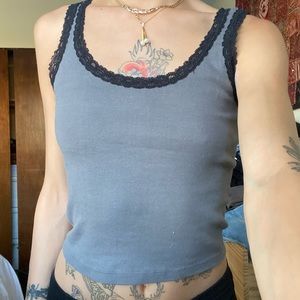 Brandy Melville Lace Trim Tank